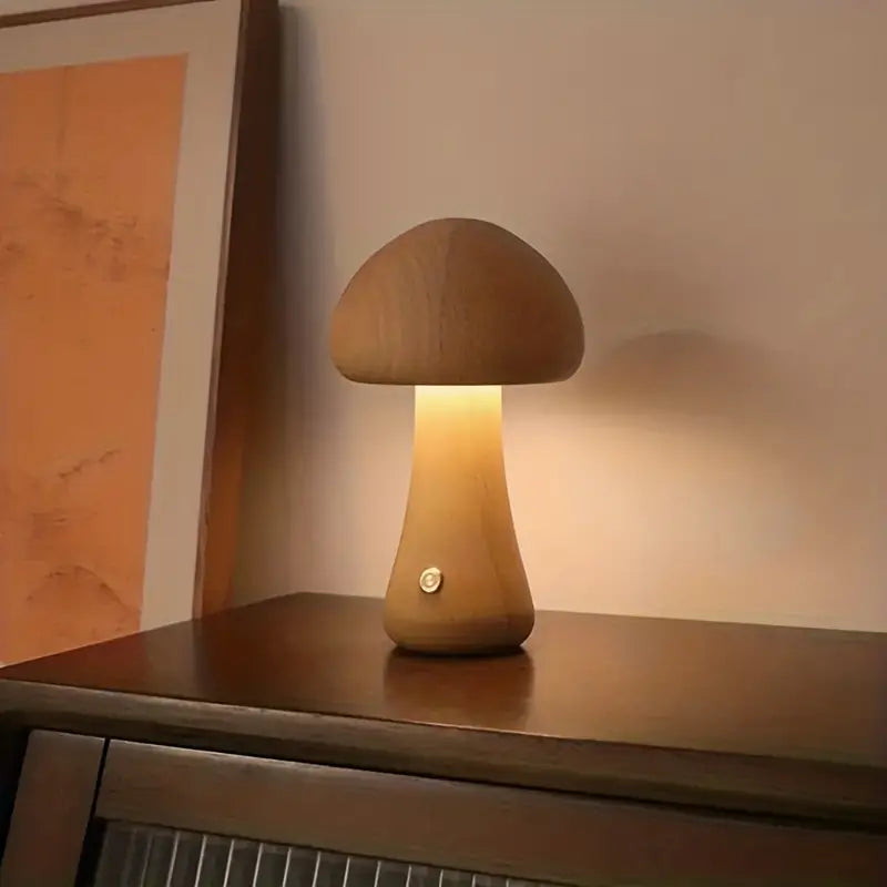 GloedGilde - Crea Iluminación Ambiental con el Estilo de Hongo Hermosa Lámpara de Mesa de GloedGilde