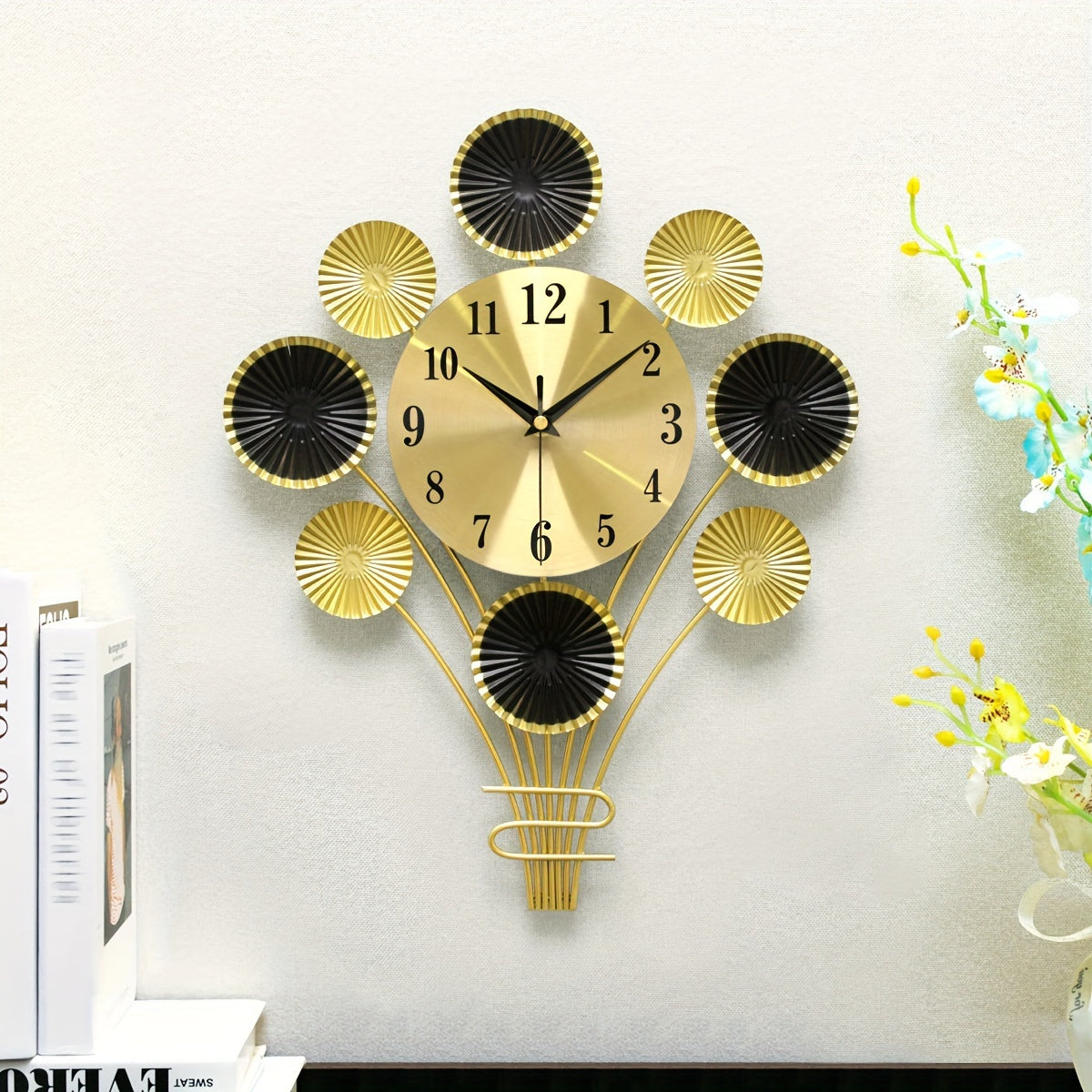 Modern Metal Silent Wall Clock - Balloon-Shaped, Decorative for Living Room and Bedroom