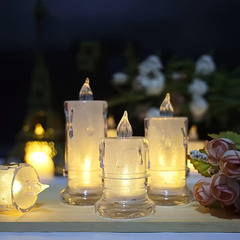 2/3 Pezzi Candele LED Senza Fiamma – Perfette Per Riunioni Familiari, Cene, Matrimoni e Compleanni