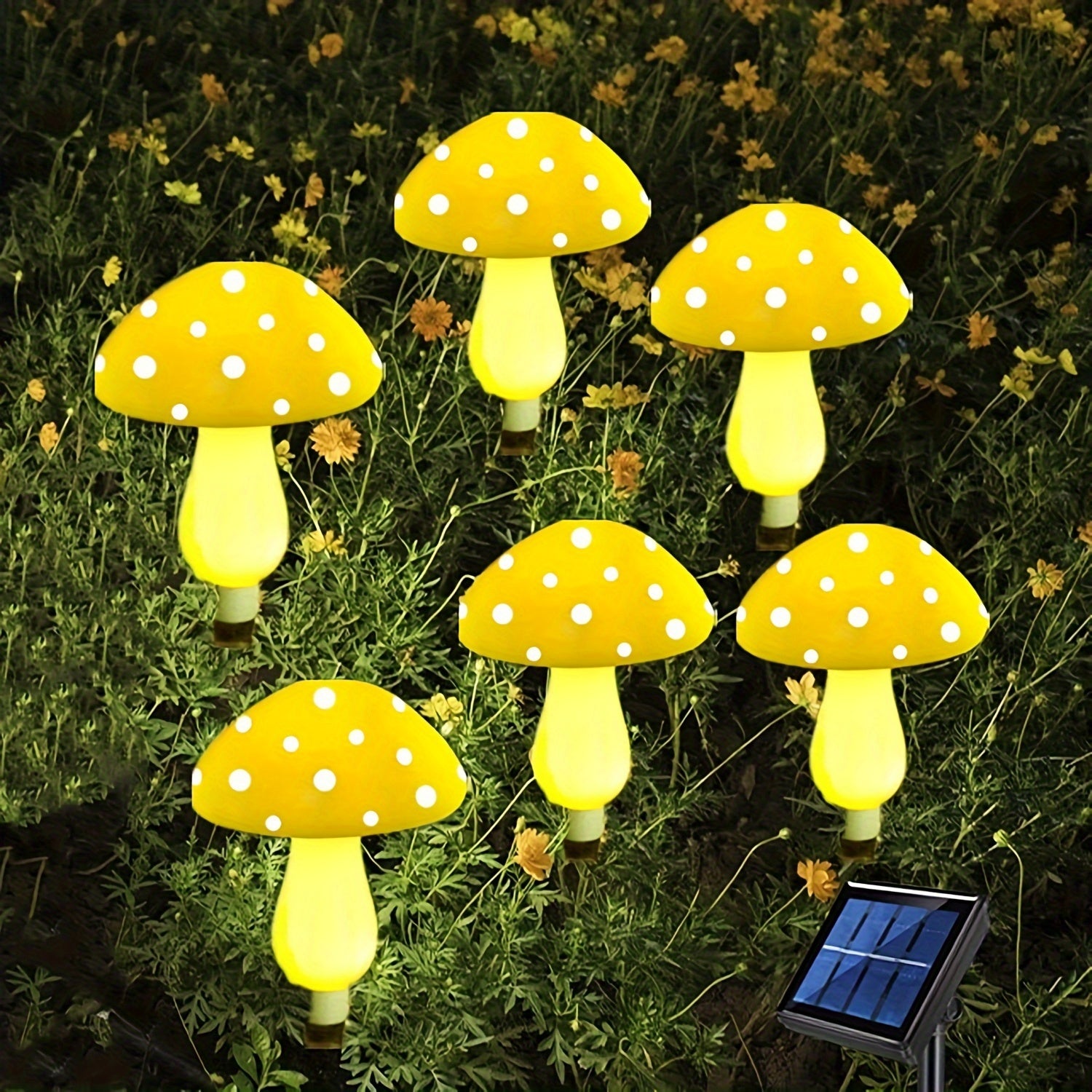 SolarGlow - Solar Mushroom Garden Lamps with 8 Modes, Energy-Saving Decorative Outdoor Lighting