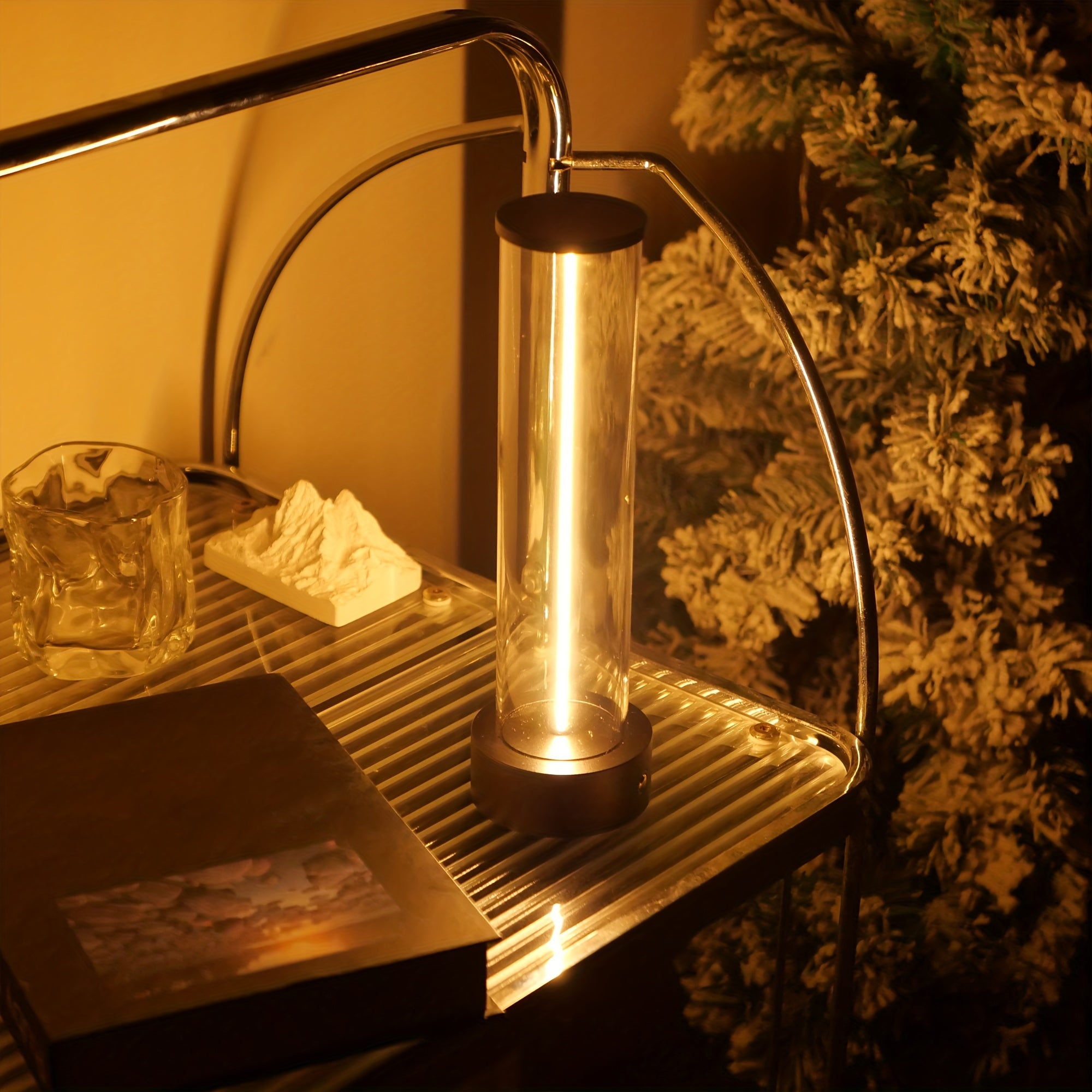 TouchLicht - Lámpara de mesa LED inalámbrica con puerto de carga USB