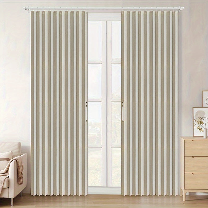 Tende a Pacchetto Oscuranti Classiche - Tende Plissé a Righe per Camera da Letto e Porte