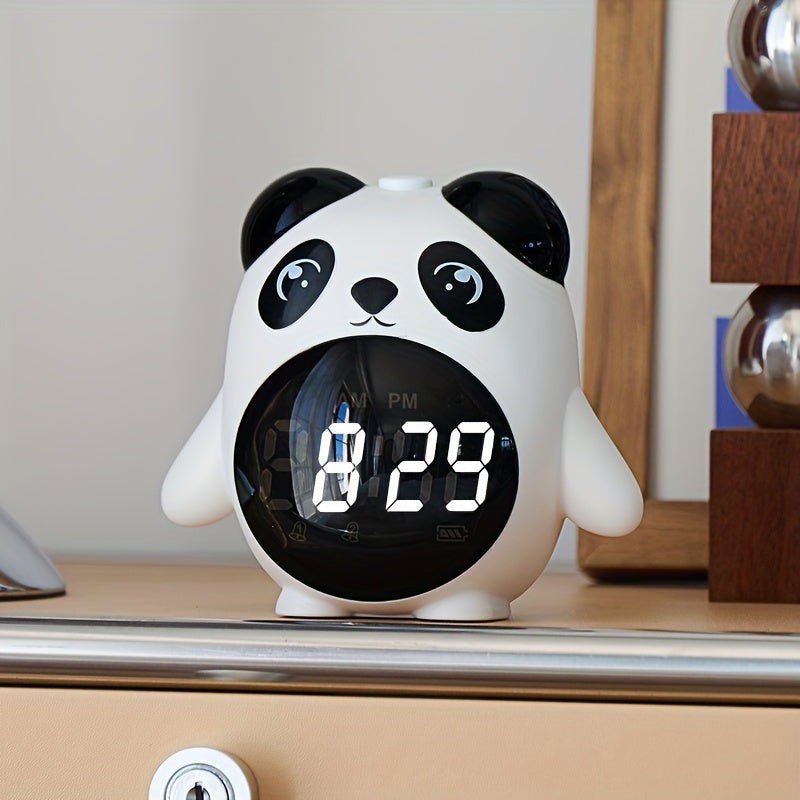 PandaGlow - Sveglia USB Ricaricabile con Display della Temperatura e Ombra
