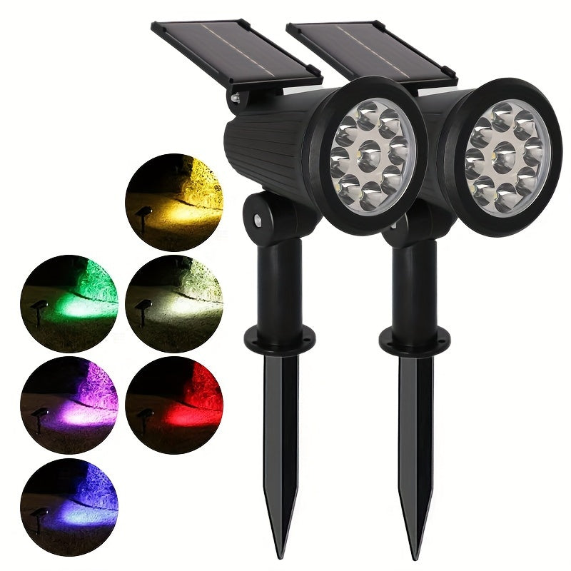 SolarLuxe - Solar Energy 9LED Floodlight for Garden & Patio, Energy-Saving Outdoor Decoration