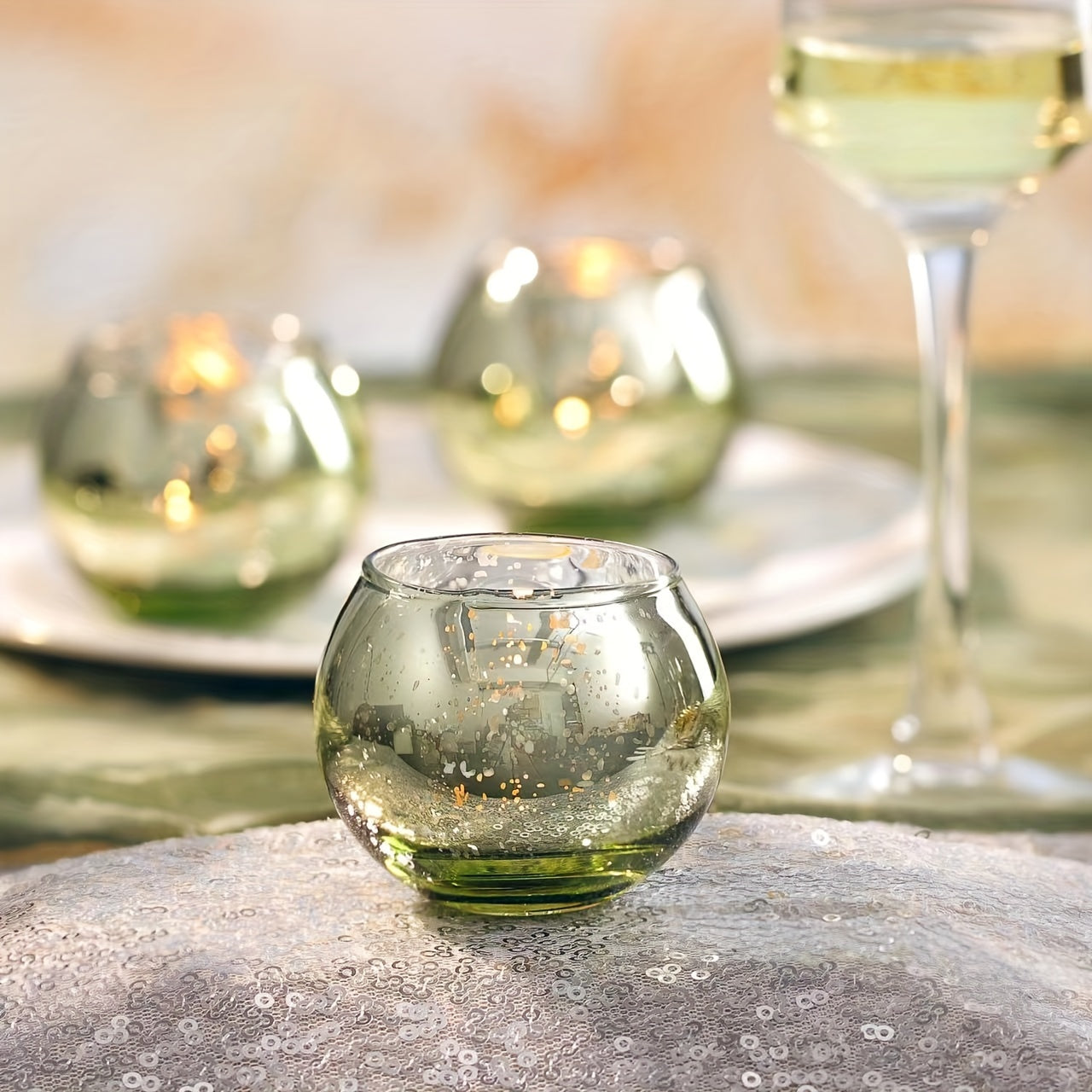 Transparante Glazen Theelichthouders – 6/12 Stuks Voor Tafel- en Bruiloftdecoratie