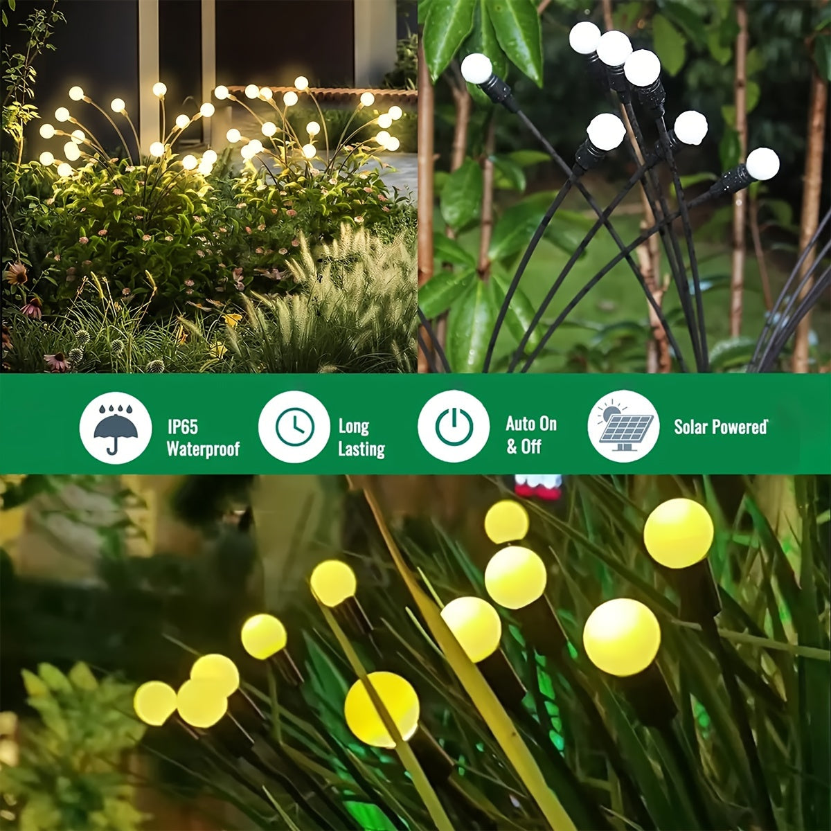 SolarFirefly - LED Garden Decoration Firefly Lights, Waterproof Outdoor Lighting