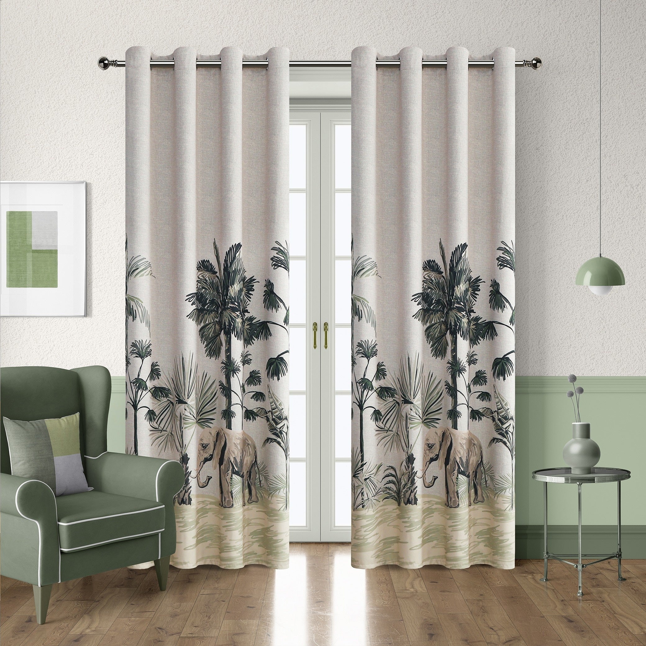 Tende Oscuranti Rainforest - 2 Pezzi Stampati per Camere da Letto, Soggiorni e Uffici