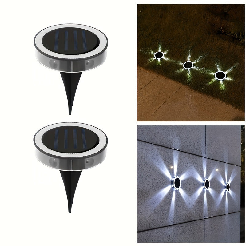 Solar Light - 6 LED Ground Lighting, Solar-Powered Outdoor Lamp for Path, Garden, and Patio