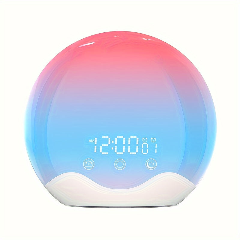 HaloRise - Lampada da comodino all'alba con controllo touch e luce notturna a 12 colori