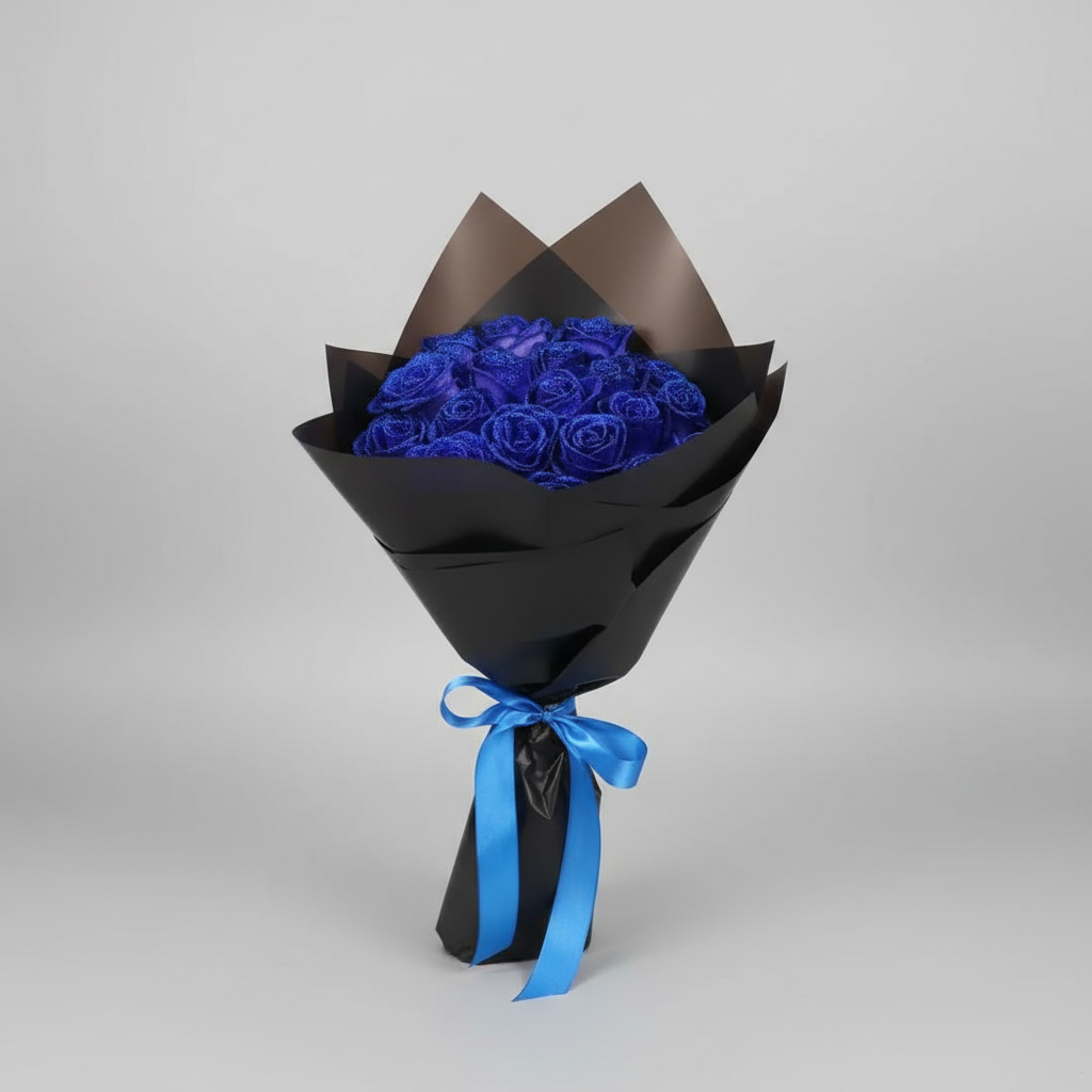 Rosa Artificial Brilhante Presente Luxo Amor Eterno