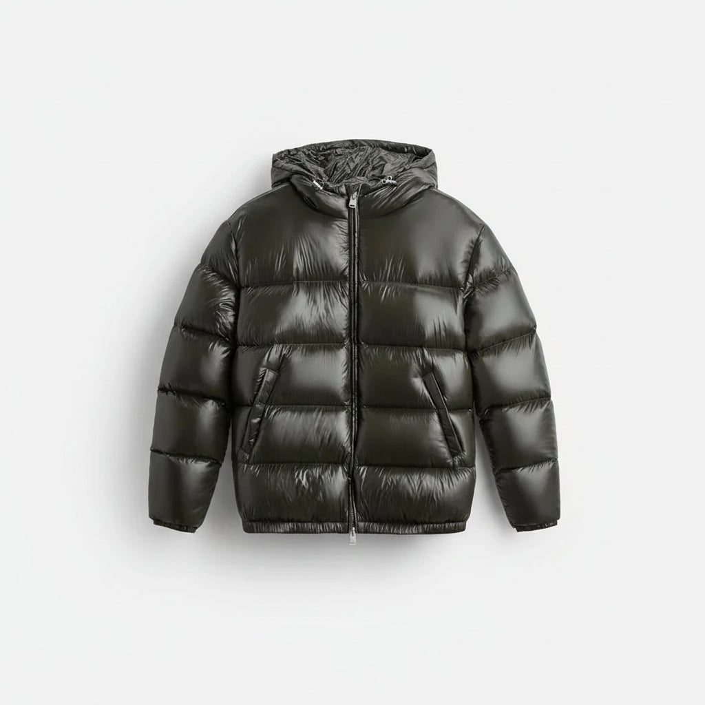 Winterjas Gewatteerd Donsjack Capuchon Koud Weer