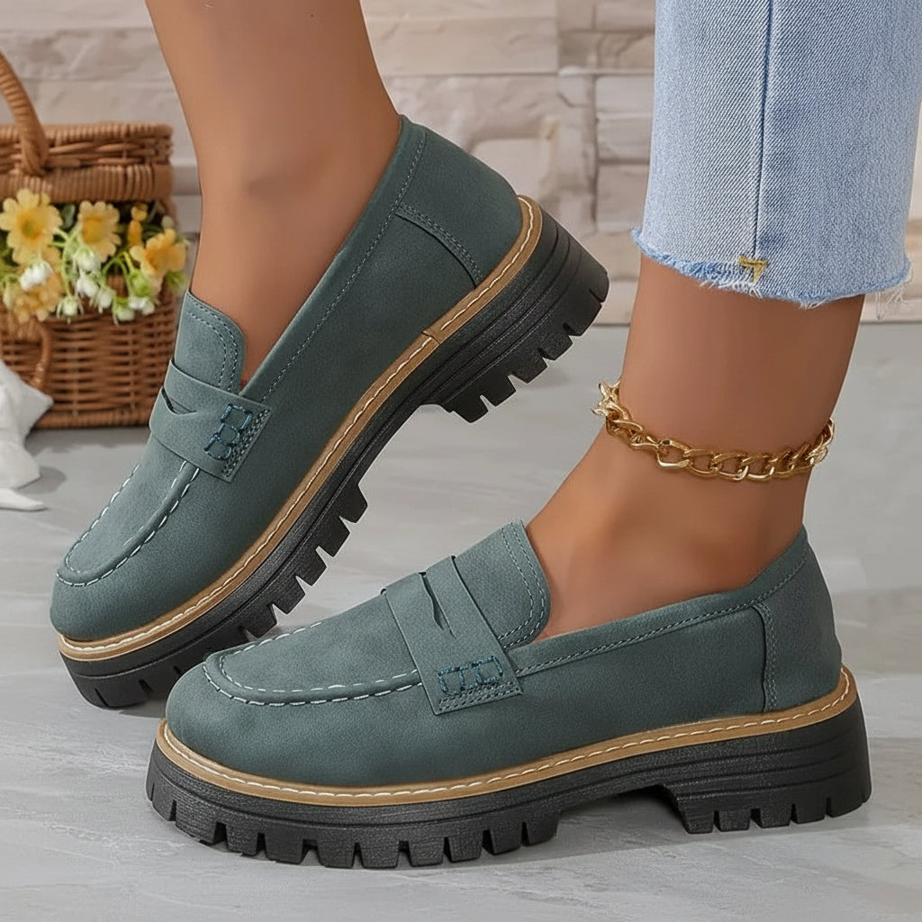 Dames Instappers Orthopedisch Comfortabel Leren Slip On Schoenen