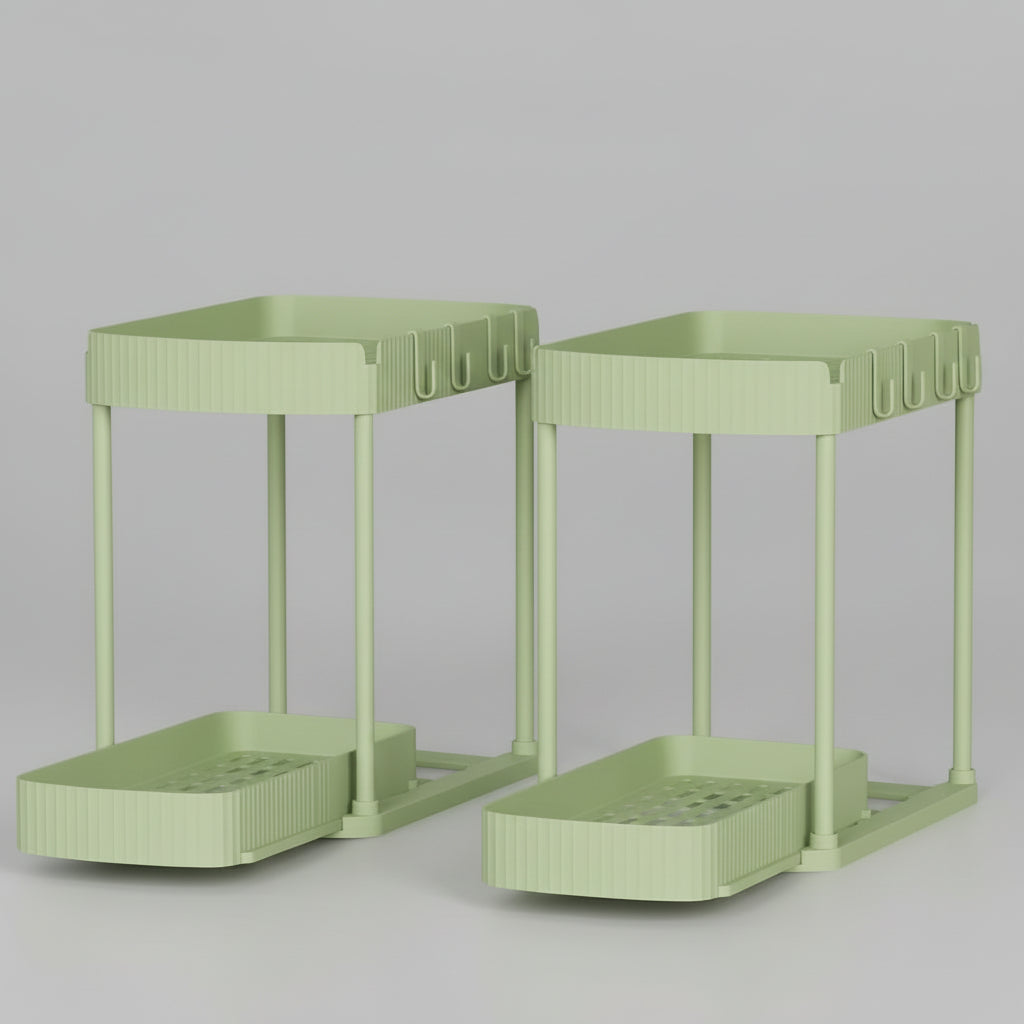 Organizador Giratório Cozinha Casa de Banho 2 Peças