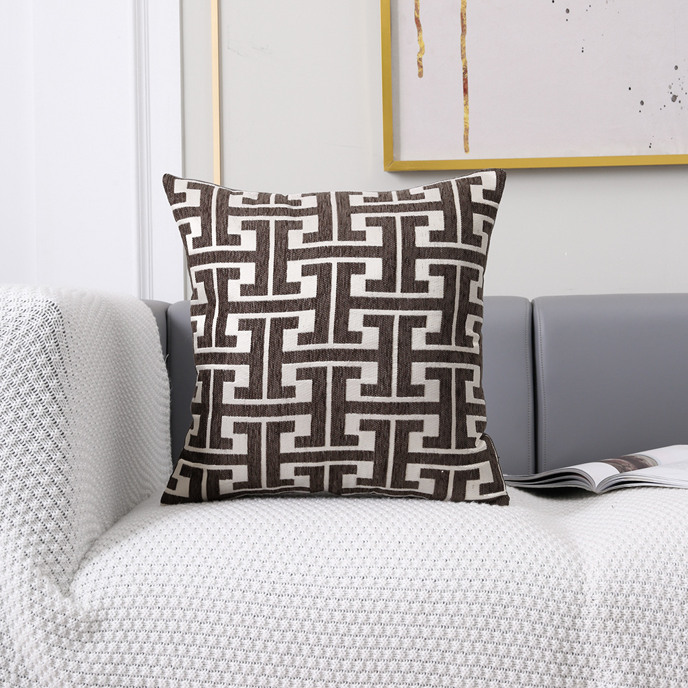 ABERTO DESIGN 4-delige set: kussenhoezen wit/oranje goedkoop kopen