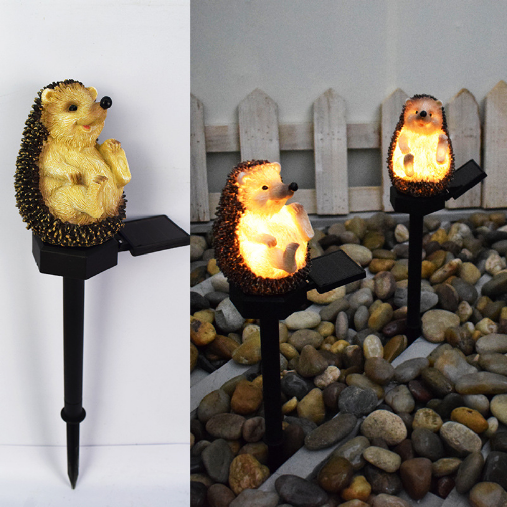 GlowHedgehog – Solar Hedgehog Garden Lamp – Cute LED Decoration for Outdoors