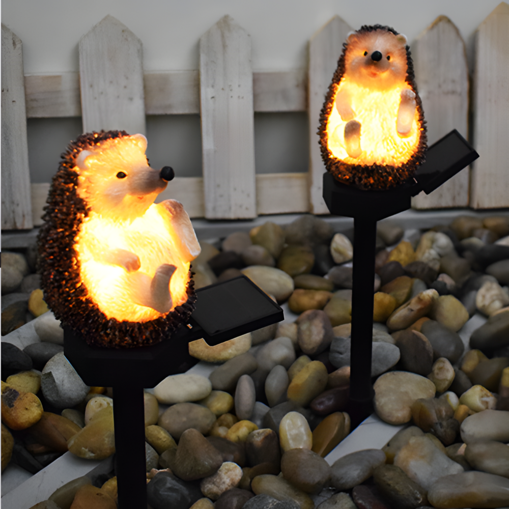 GlowHedgehog – Solar Hedgehog Garden Lamp – Cute LED Decoration for Outdoors
