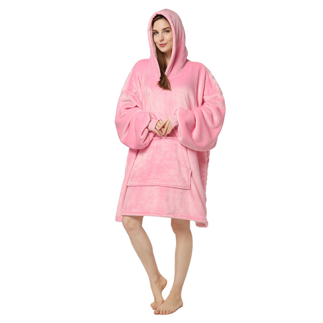 Fleece Hoodie Oversized Sherpa Reversible Warme Draagbare Deken