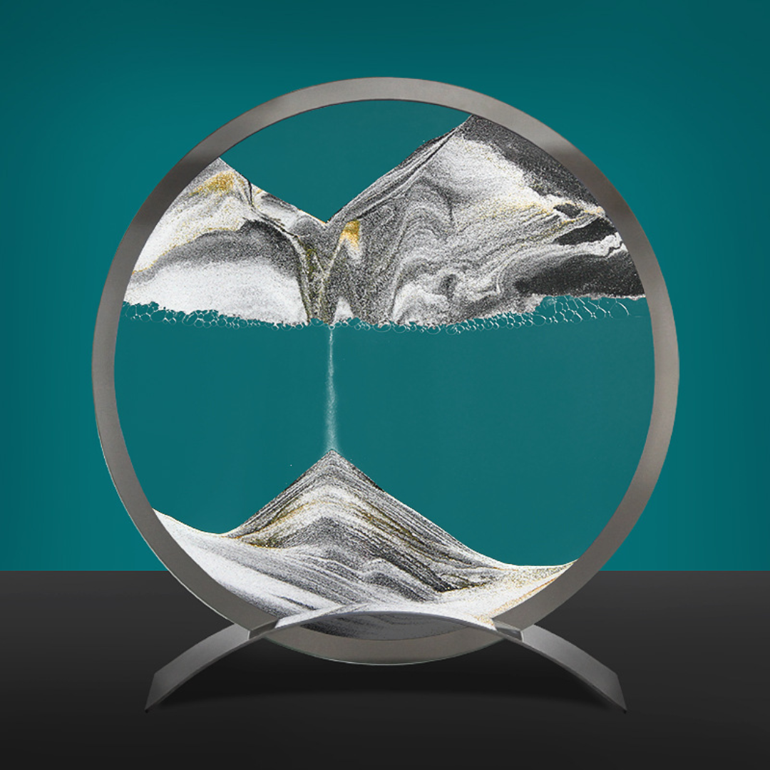 SandFlow - LED Zandkunst Tafellamp met Bewegende Zandpatronen voor Ontspanning