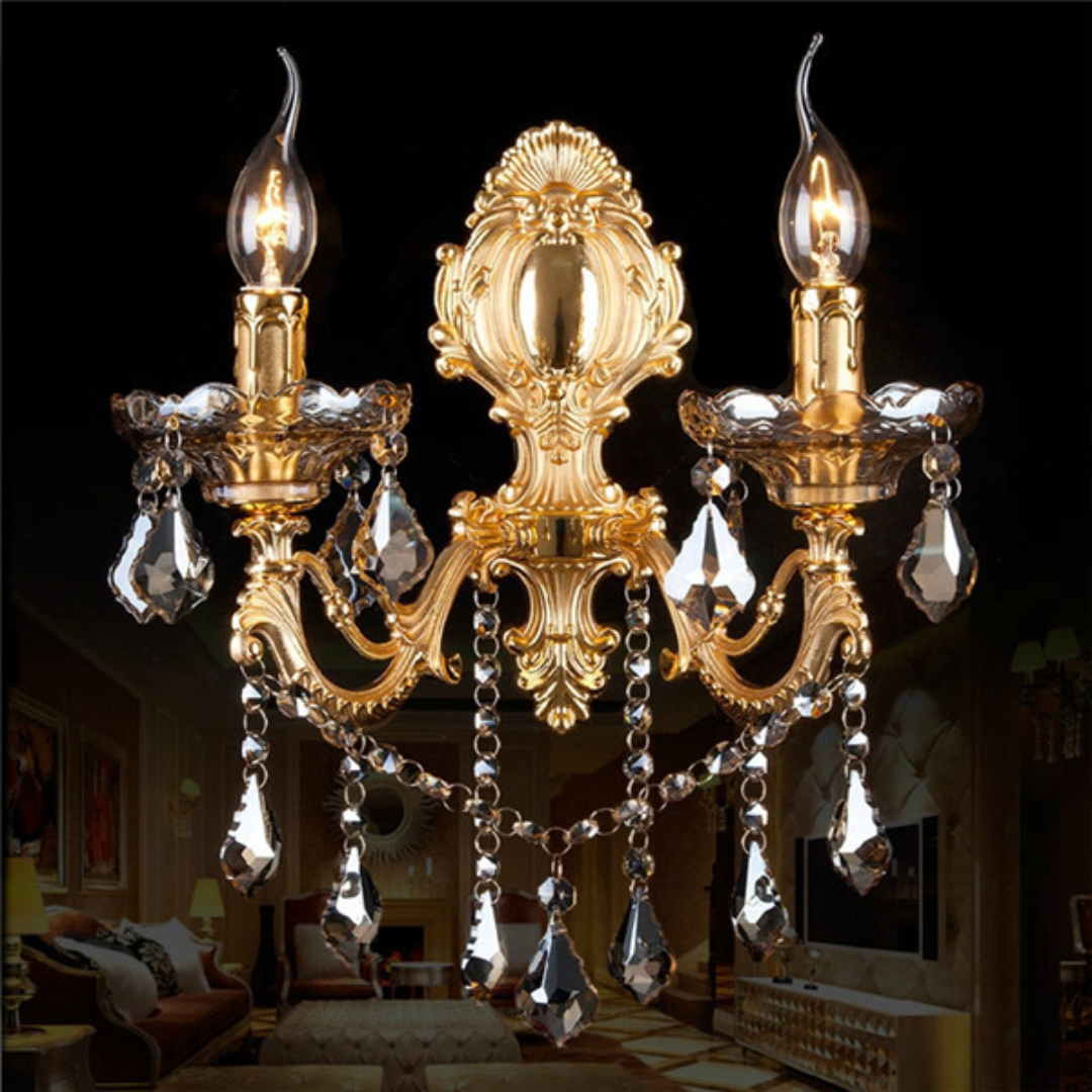 CrystalGlow - LED Kristal Kaarslamp Slaapkamerdecoratie