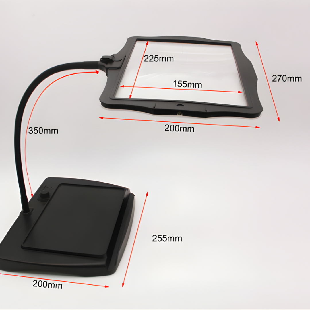 Leeslamp Vergrootglas Staand LED Volpagina Flexibele Vergrootlamp