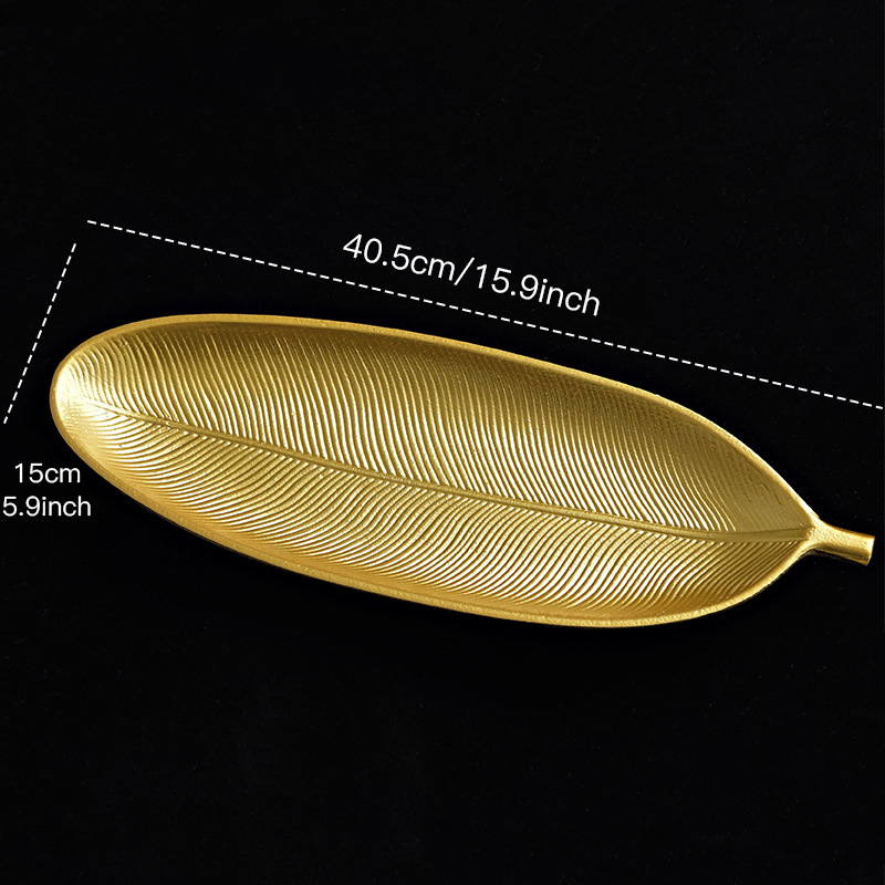 Dienblad Decoratief Bladvormig Hars Woonkamer Tafel