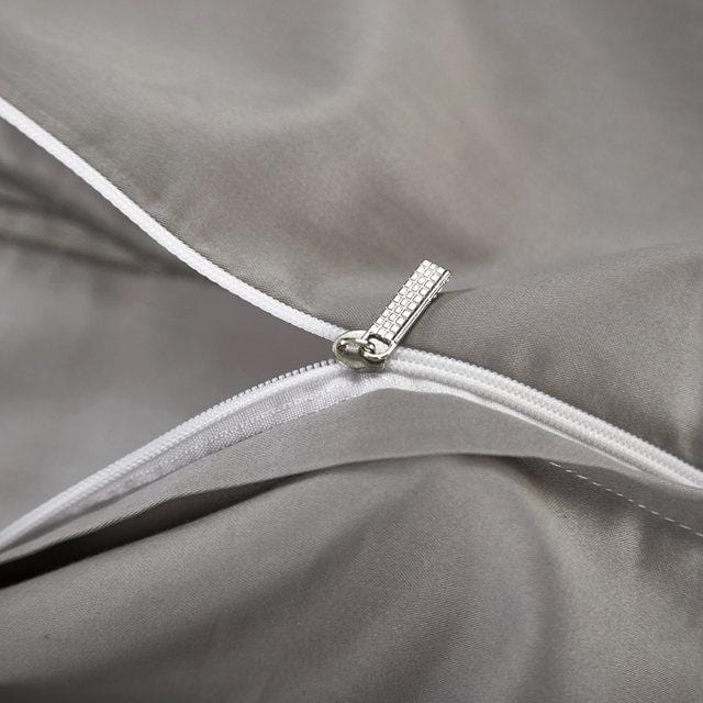 Juego de funda nórdica Bamboo White Bloom - Algodón egipcio