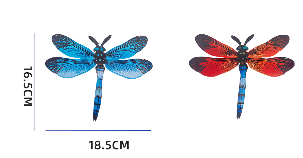 1/2 Pieces Vibrant Metal Dragonfly Wall Art - Artistic Outdoor Decoration for Gardens, Homes & Events - Durable, Versatile & Eye-Catching - A Perfect Gift Idea for Any Occasion