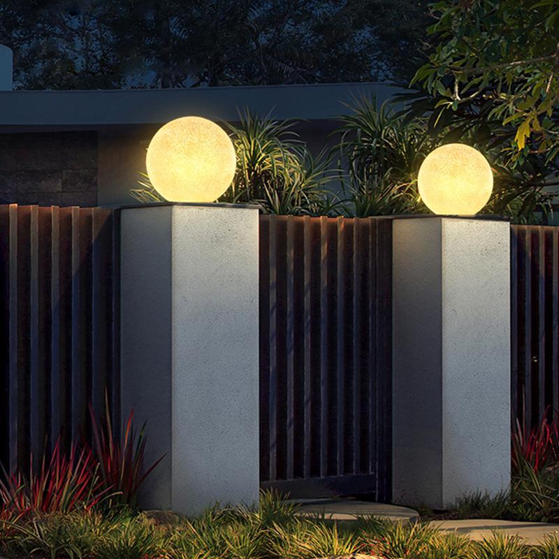 Round Spherical Moon LED Waterproof Outdoor Lighting