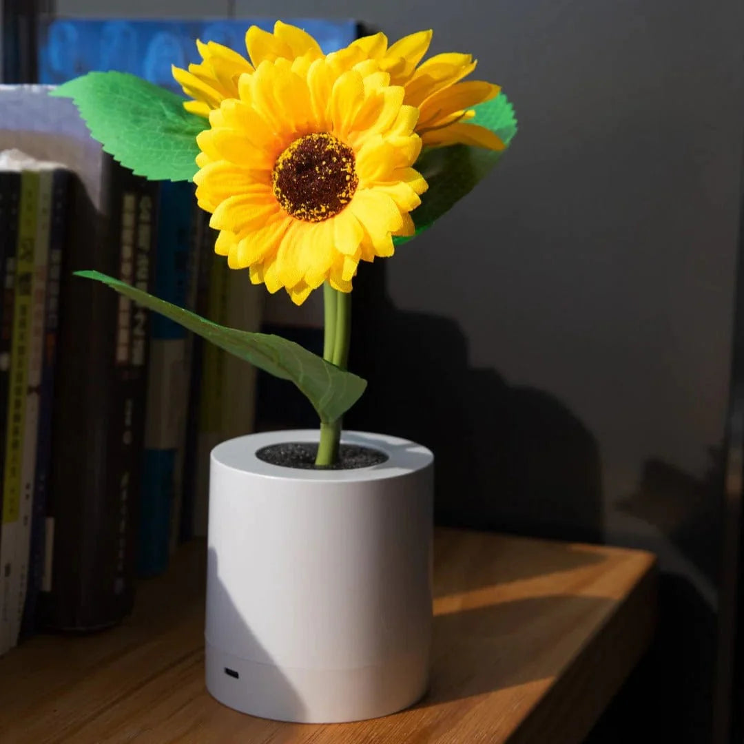 Lámpara nocturna Zonnebloem con resplandor radiante