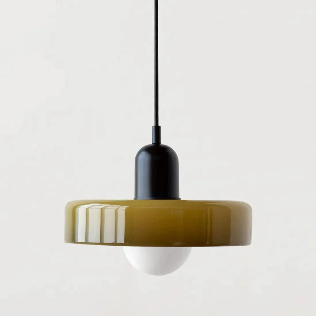Elegante Vintage Glazen Hanglamp