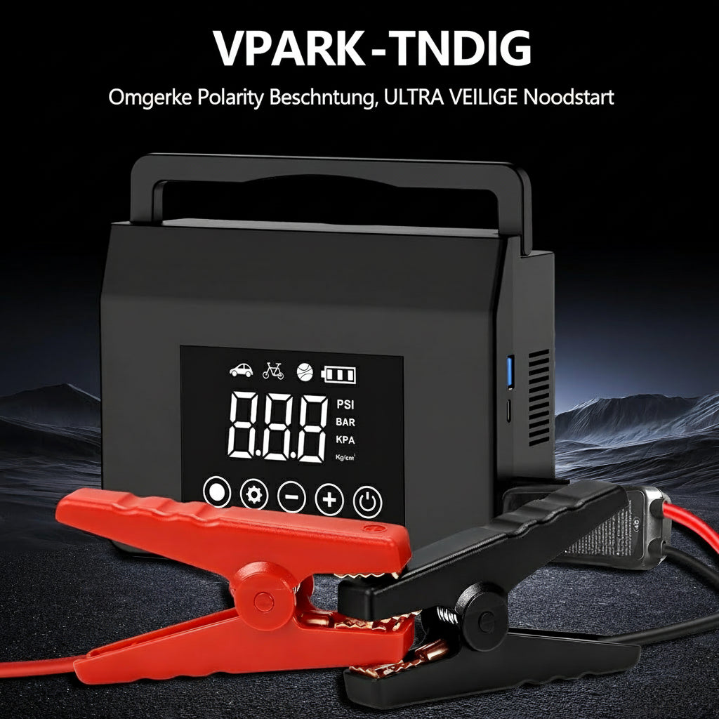 Jumpstarter Draagbaar 4000A Compressor Powerbank Auto Start Set