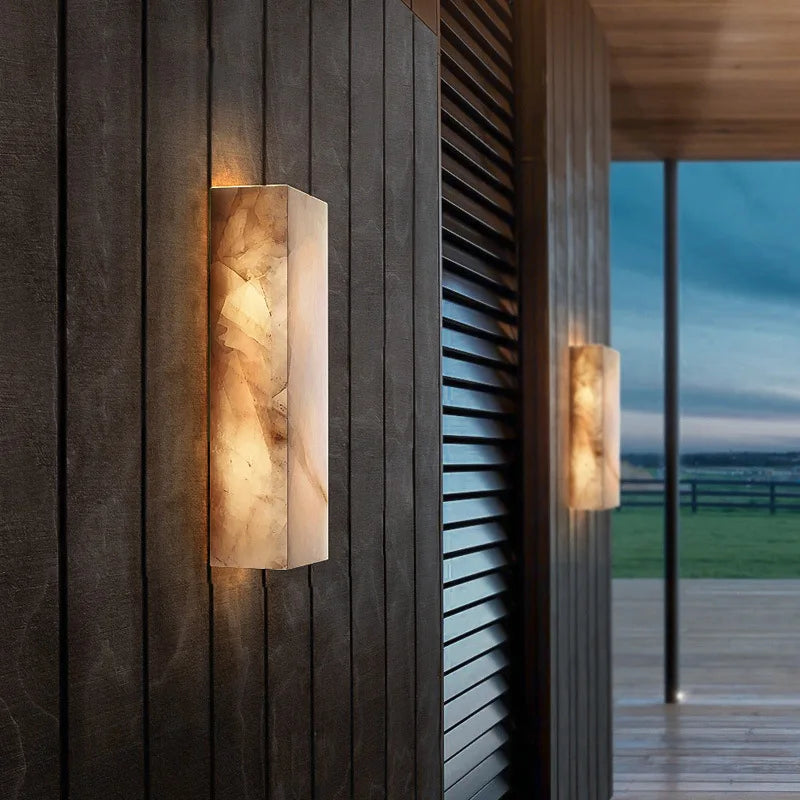 Marble Outdoor Wall Lamp