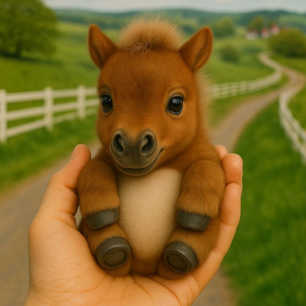 Interactive Robot Baby Brown Pony – Realistic Walking & Neighing Electronic Pet Toy - Image 6