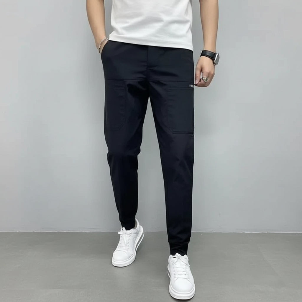 Casual Herenbroeken Meerdere Zakken Stijl Comfort