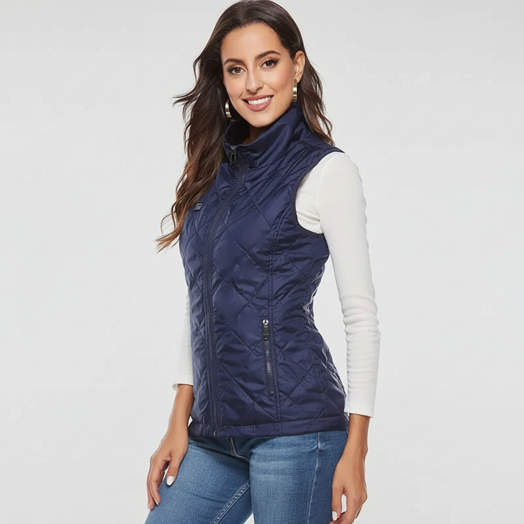 Verwarmd Gilet Dames Elektrisch Gewatteerd Outdoor Winter