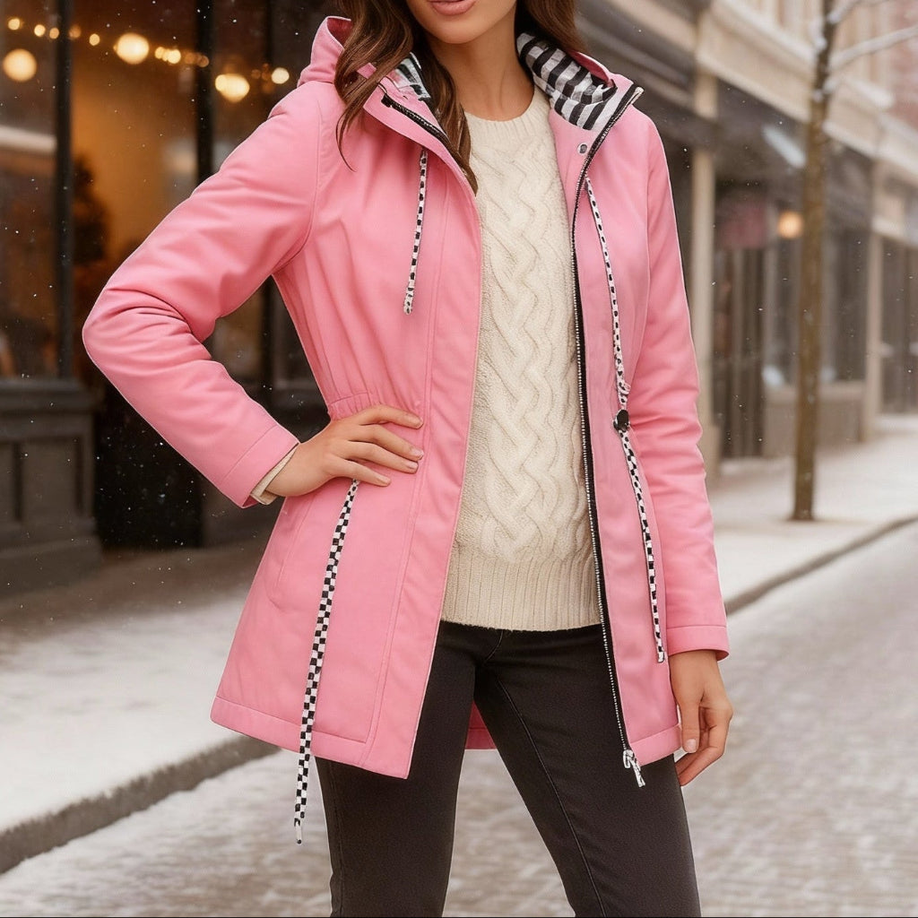 Dames Regenjas Lange Waterdichte Jas Voor Alle Seizoenen