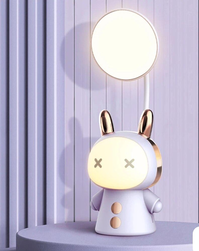 GlowKids - LED Cartoon Tafellamp voor Kinderen – Dimbaar Nachtlampje met USB Opladen, Creatief Design