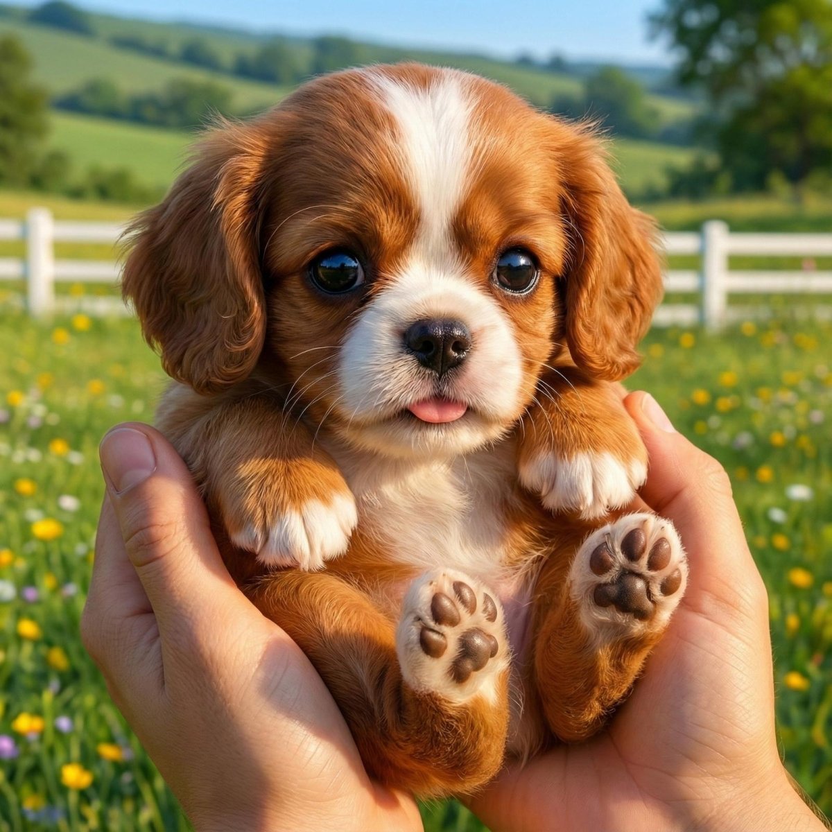 Realistic Interactive Robot Puppy – Cavalier King Charles Spaniel Toy | Walks, Barks & Wags Tail