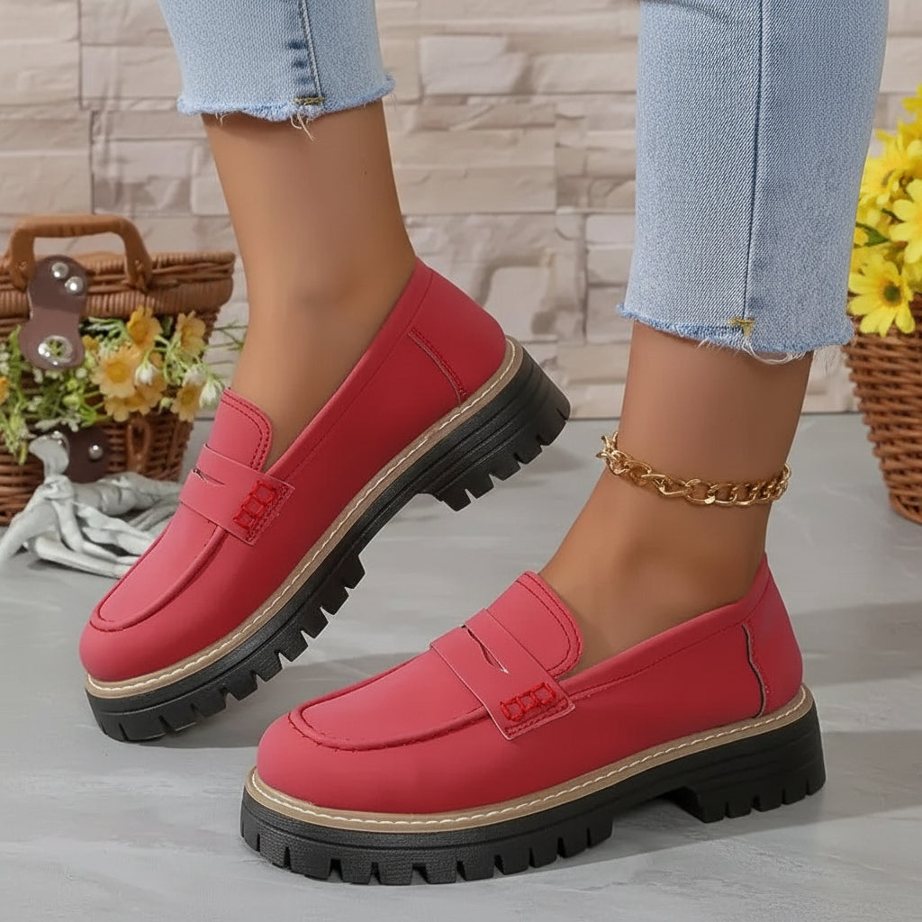 Dames Instappers Orthopedisch Comfortabel Leren Slip On Schoenen