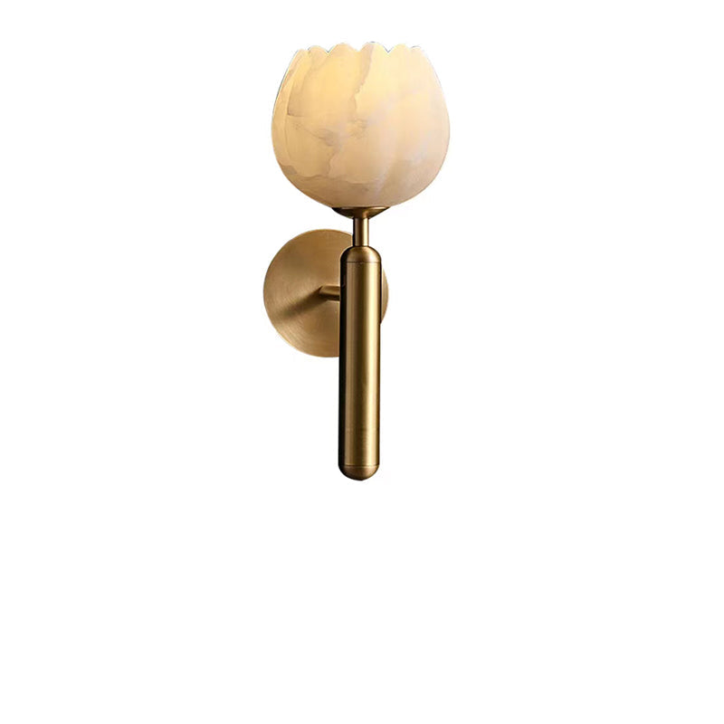 LuxeLicht - Romantische Wandlamp met Marmeren Afwerking