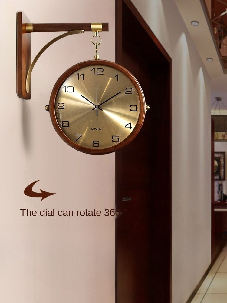 Reloj de pared de elegancia doble cara