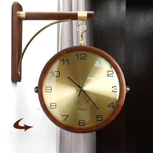 Reloj de pared de elegancia doble cara