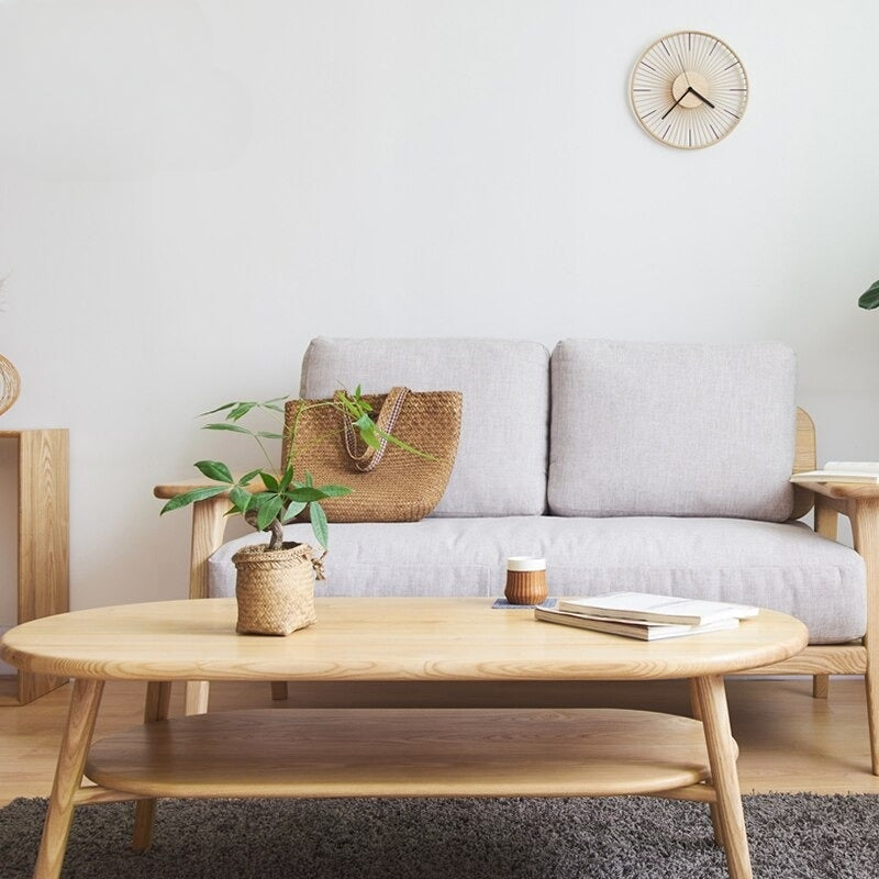 Reloj de pared moderno de bambú As