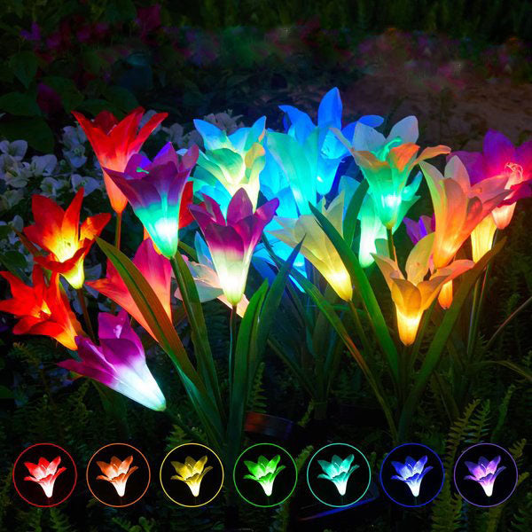Sun Lily Garden Stake Lights