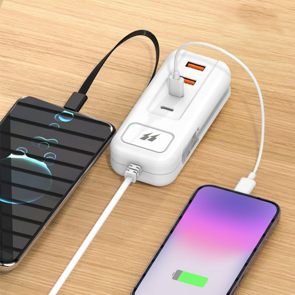 Stekkerdoos USB Oplader Snelladen Compact