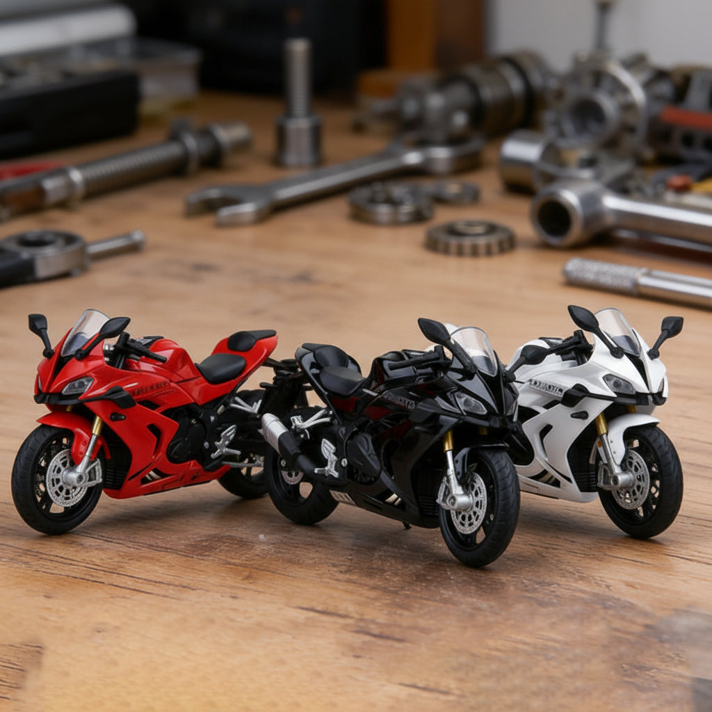 Motor Schaalmodel 1:12 Metalen Replica Licht Geluid