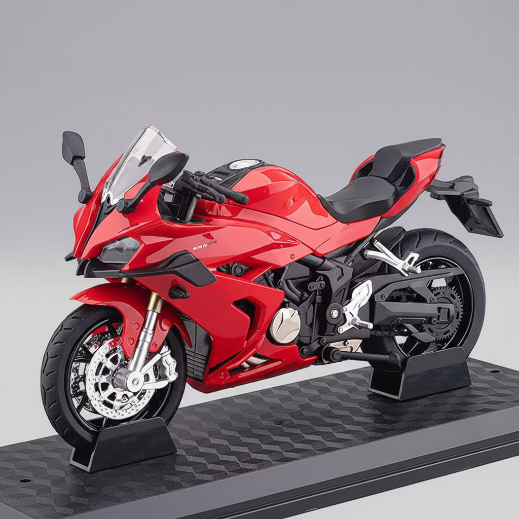 Motor Schaalmodel 1:12 Metalen Replica Licht Geluid