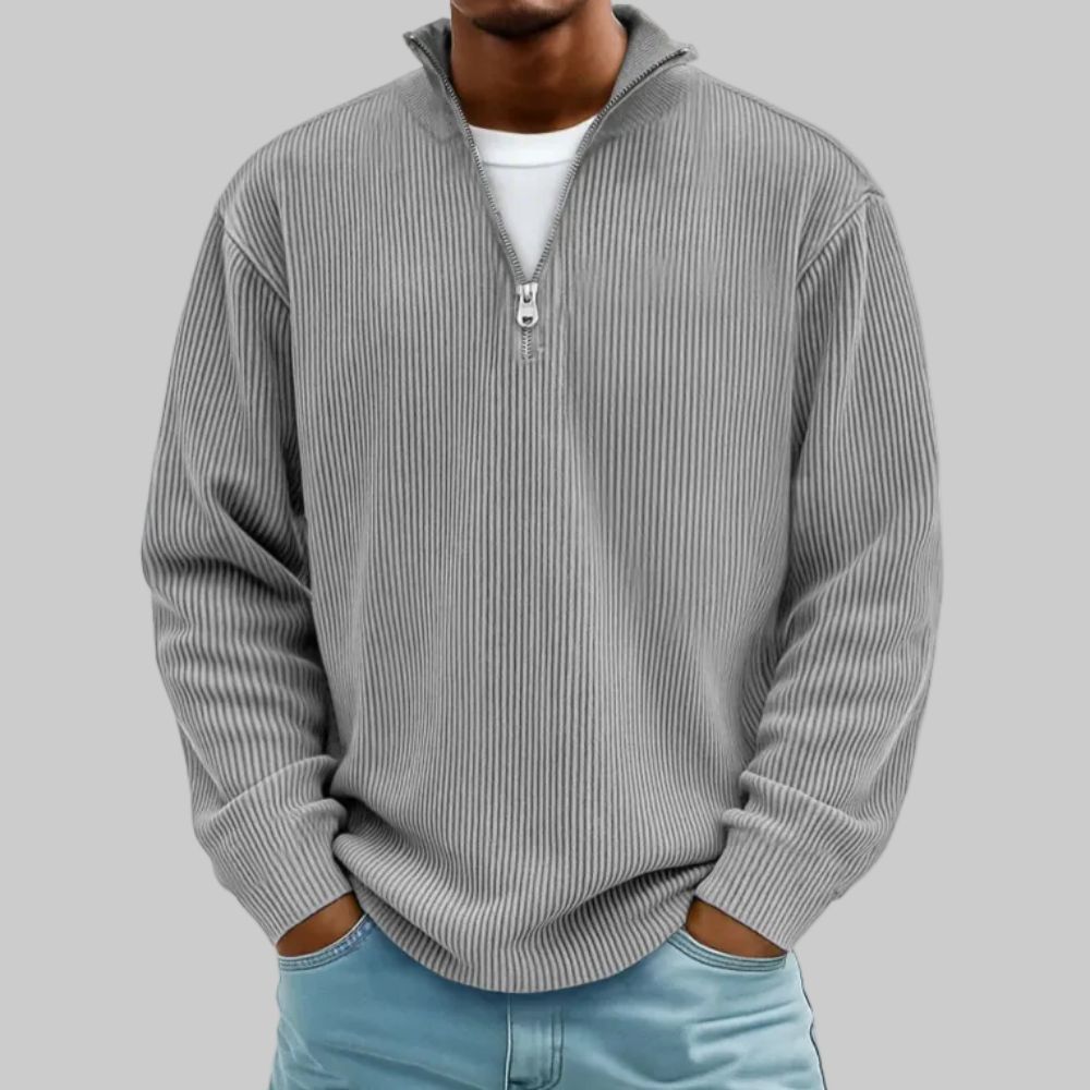 Modern Men Sweater Half Zip Comfortable Stylish Sweater
