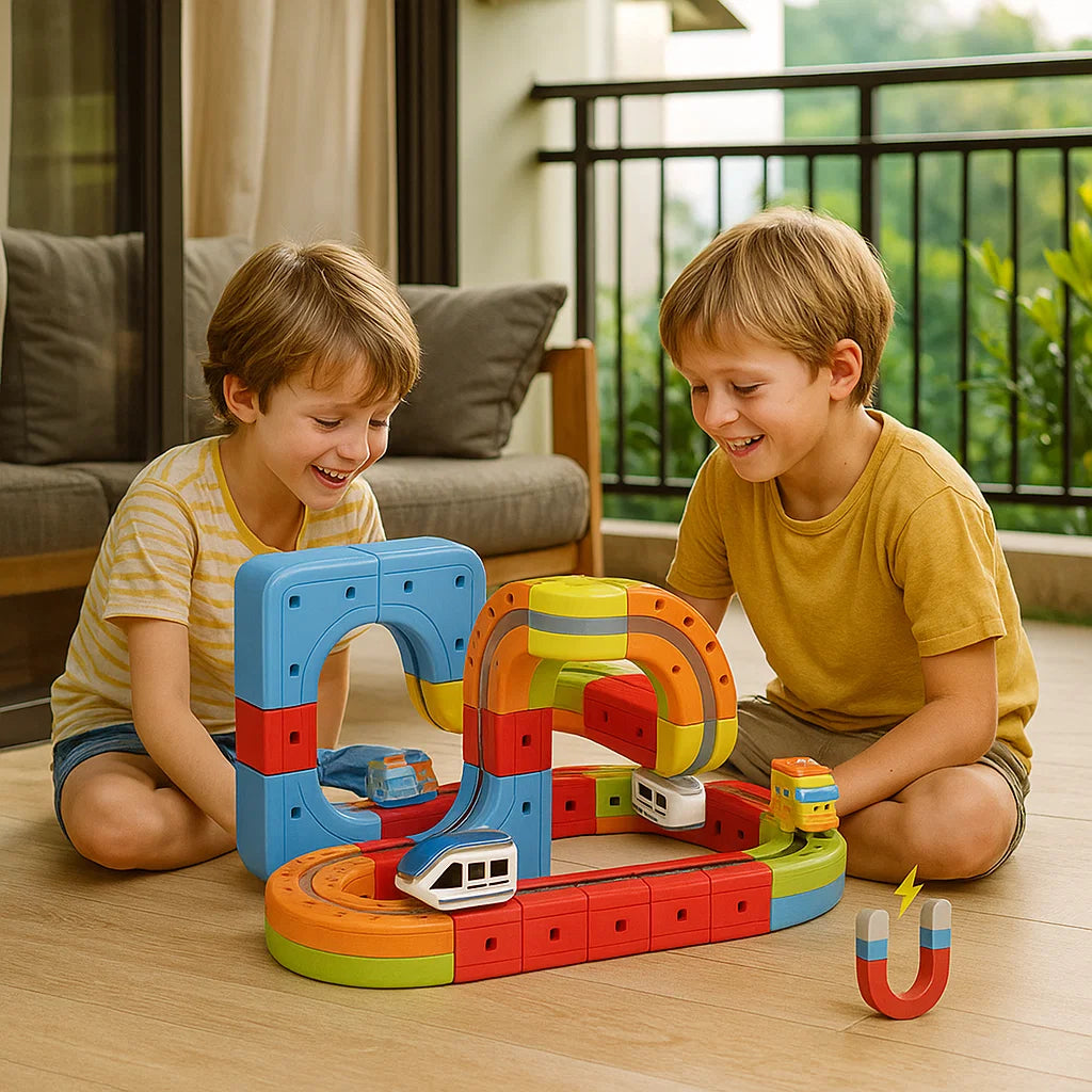 Magisch Bouwset Treinbaan Creatieve Speelset Magnetisch Voertuig