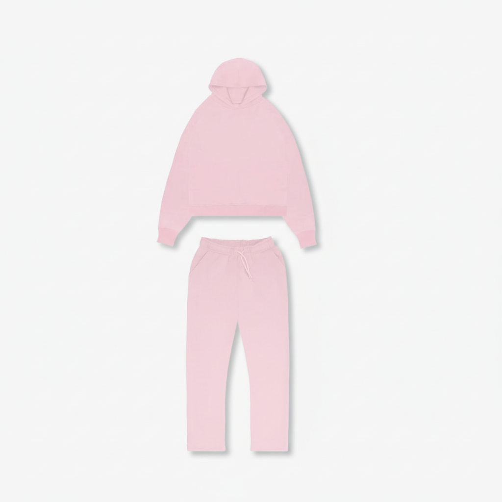 Fato de Treino Unissexo Confortável Dois Peças com Capuz